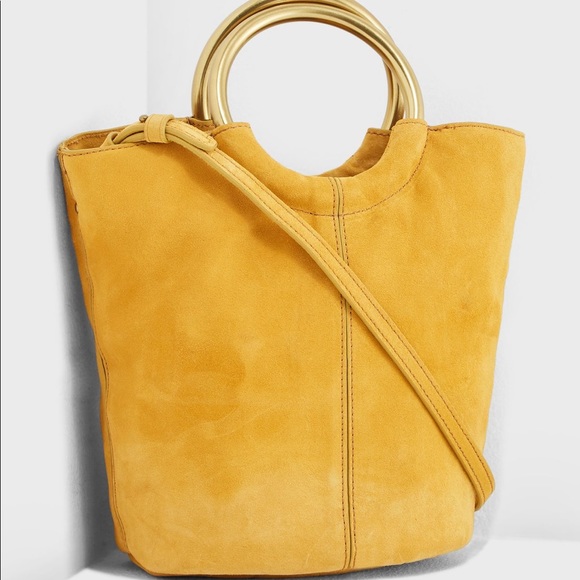 J. Crew Handbags - nwt jcrew bracelet bucket bag italian suede h5003